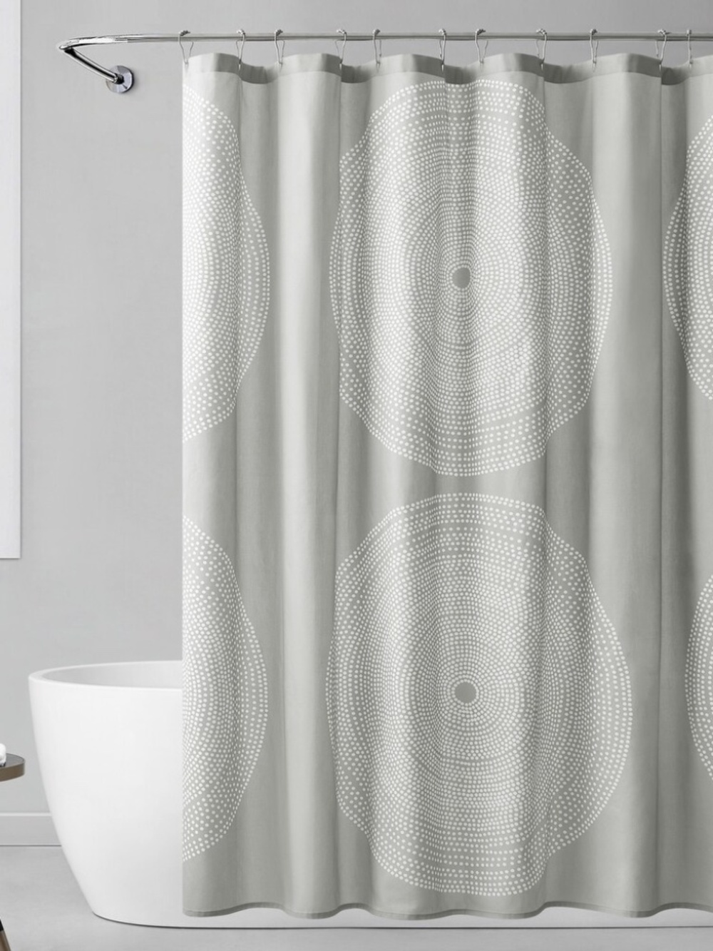 Marimekko Fokus Cotton Grey Shower Curtain